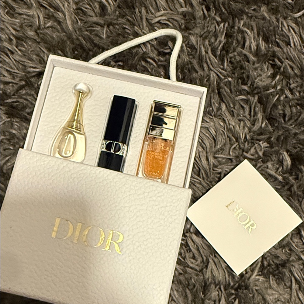 Dior VIP Gift Set ~ Miniature Lipstick, Perfume & Serum, BNIB, 100% Authentic